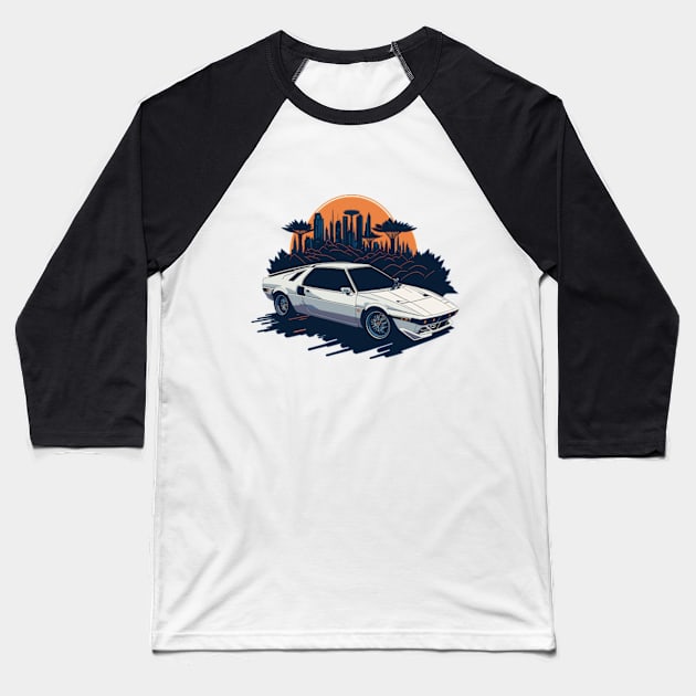 Lotus Esprit Vintage Car Art Baseball T-Shirt by Cruise Dresses